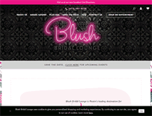 Tablet Screenshot of blushbridallounge.com